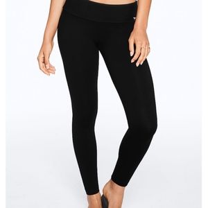 Pink Victoria's Secret BLACK YOGA PANTS LEGGINGS
